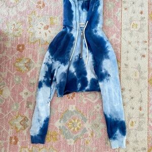 cotton citizen x soulcycle tie dye brooklyn sweatshirt